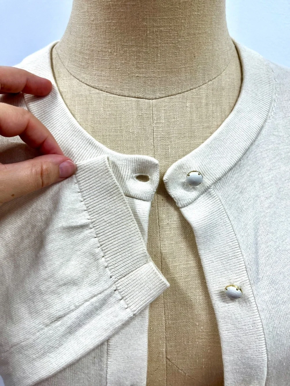 Kate Spade Sofia Cardigan - S - Spun silk / cashmere / cotton - 3/4 sleeve
